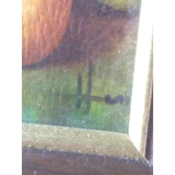 Fruit Print Tomatoes Grapes Jug And Bowl Textures 1970's - Picture 2 of 9